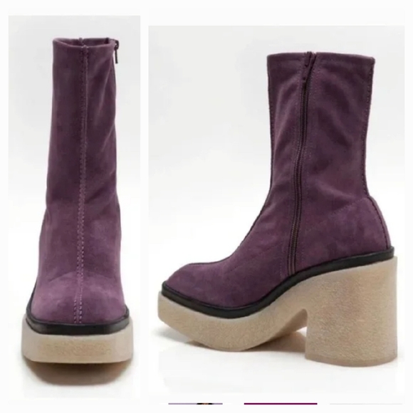 Free People Gigi Suede Ankle Boot in Purple - Picture 4 of 6
